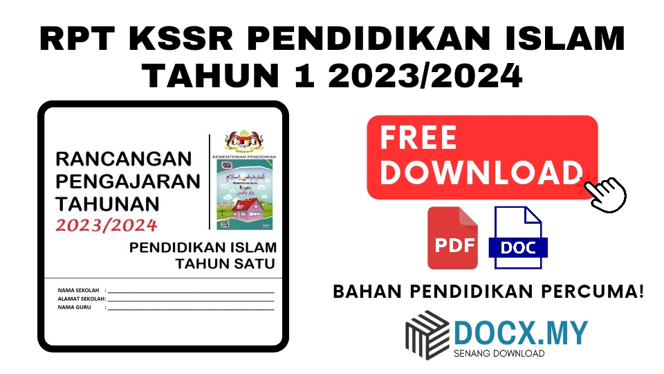 RPT KSSR PENDIDIKAN ISLAM TAHUN 1 2023/2024 - DOCX.MY