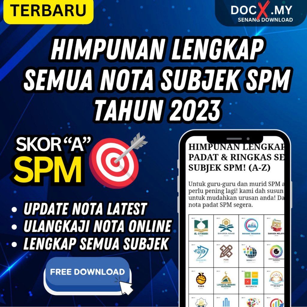 HIMPUNAN LENGKAP SEMUA NOTA SPM TAHUN 2023 - DOCX.MY