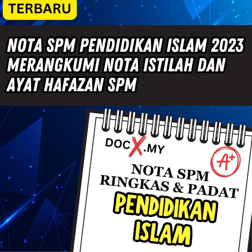 NOTA SPM PENDIDIKAN ISLAM 2023 MERANGKUMI NOTA ISTILAH DAN AYAT HAFAZAN ...