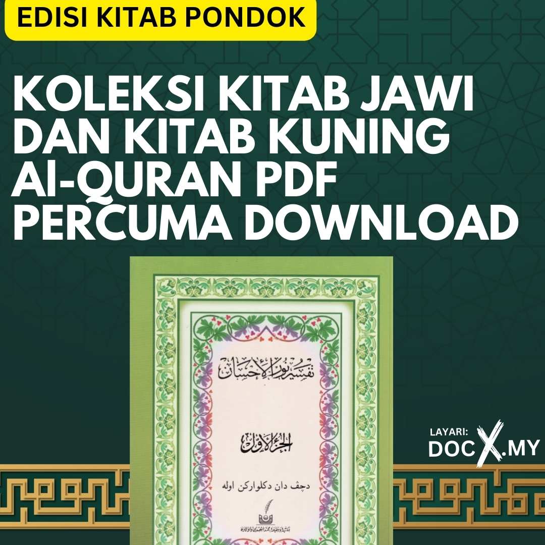 KOLEKSI KITAB JAWI DAN KITAB KUNING Al-QURAN PDF PERCUMA DOWNLOAD - DOCX.MY