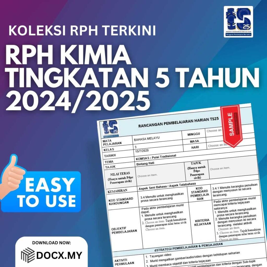 RPH KIMIA TINGKATAN 5 TAHUN 2024/2025 - DOCX.MY