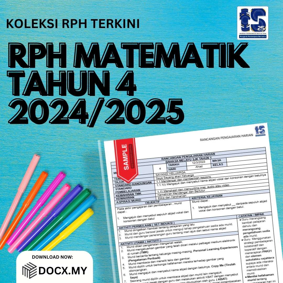 RPH MATEMATIK TAHUN 4 2024/2025 - DOCX.MY