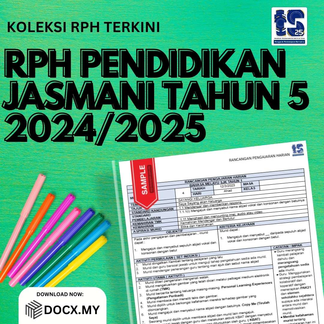 RPH PENDIDIKAN JASMANI TAHUN 5 2024/2025 - DOCX.MY