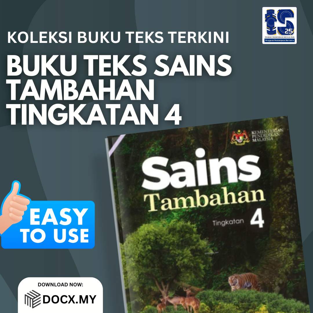 Download Pdf Buku Teks Sains Tambahan Tingkatan Docx My