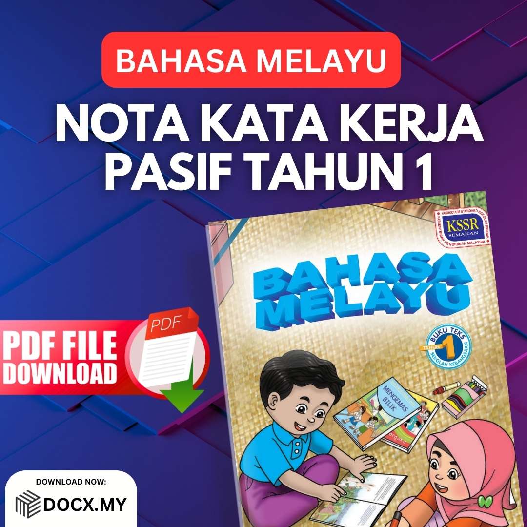 [DOWNLOAD PDF] NOTA KATA KERJA PASIF TAHUN 1 BM SEKOLAH RENDAH - DOCX.MY