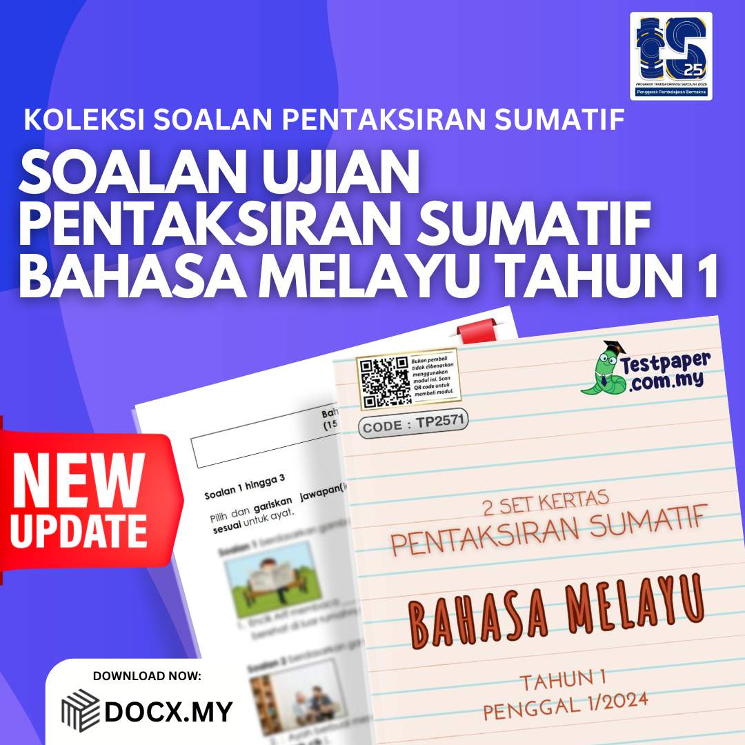 DOWNLOAD PDF UJIAN PENTAKSIRAN SUMATIF BAHASA MELAYU TAHUN 1 SEKOLAH ...