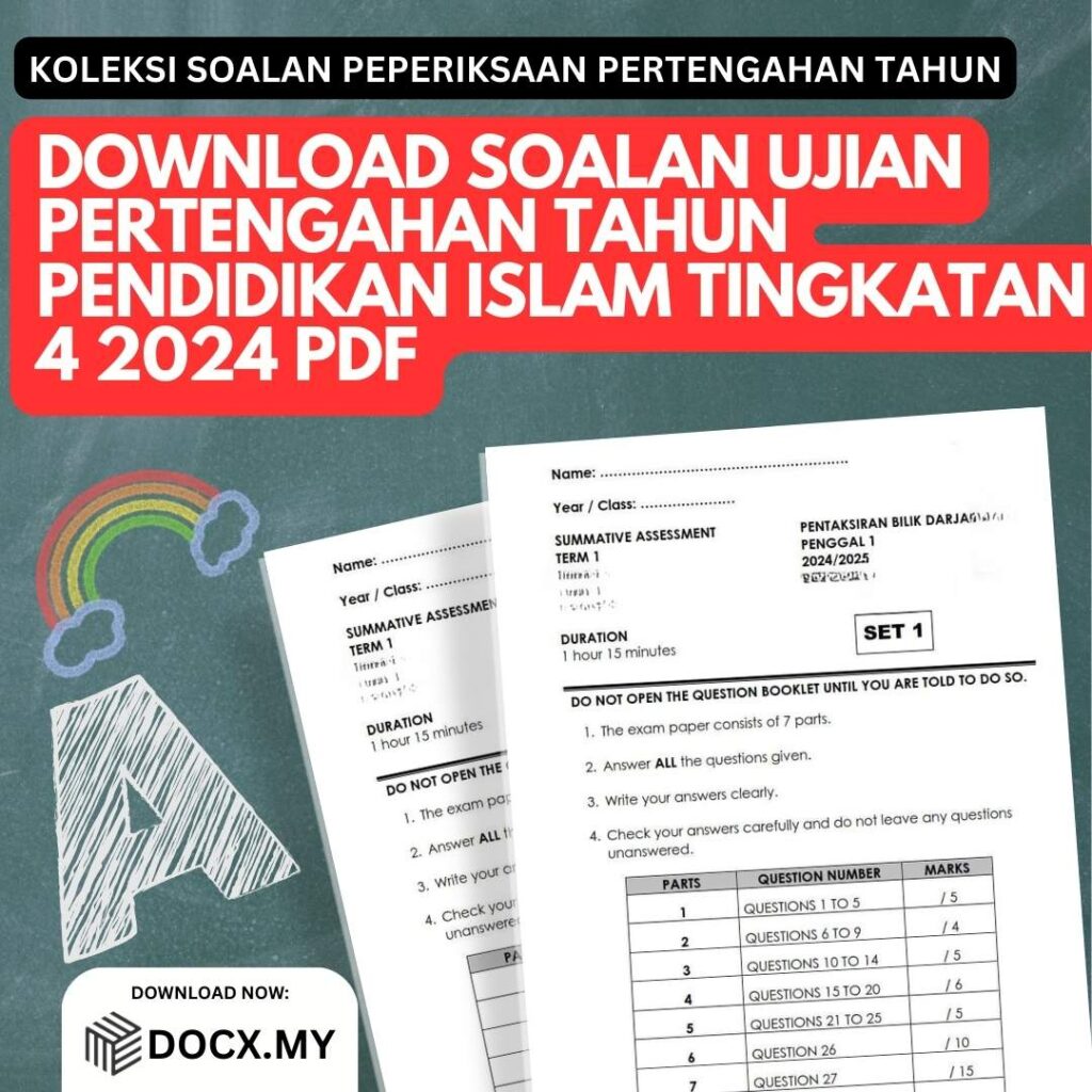 Download Soalan Ujian Pertengahan Tahun Pendidikan Islam Tingkatan 4 2024 Pdf Docxmy