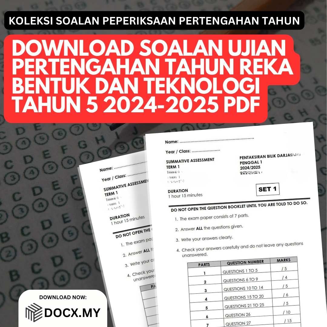 Download Ujian Pertengahan Tahun RBT Tahun 5 2024-2025 PDF - DOCX.MY